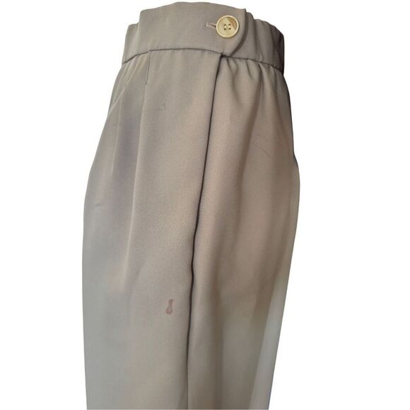 Women’s vintage 90s khaki 2 piece set S-M blazer midi pencil skirt tan - Picture 3 of 5